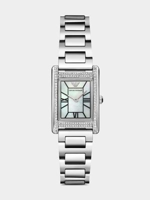 Emporio Armani Mother Of Pearl Dial Stainless Steel Bracelet Watch