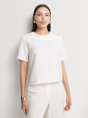 Boucle Shell Top