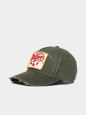 Men's Superdry Green Graphic Trucker Cap