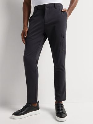 Fabiani Men's Charcoal Smart Utility Trouser
