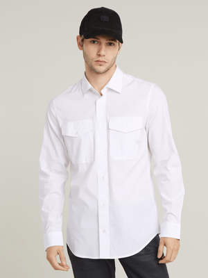 G-Star Men's Marine Slim White Shirt