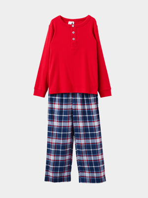 Cotton On Kids Navy Leo Long Sleeve Pyjama Set