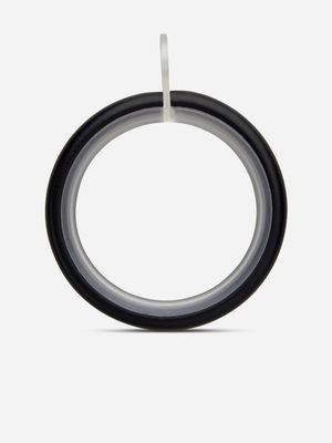 25mm Metal Curtain Rings Pack of 10 Black