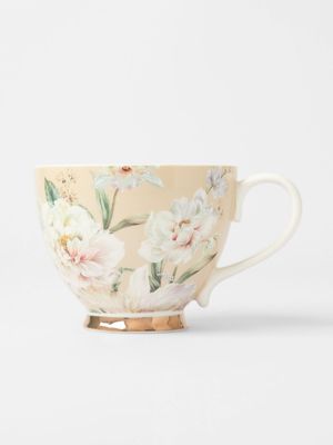 @home Floral Mug Natural 400ml