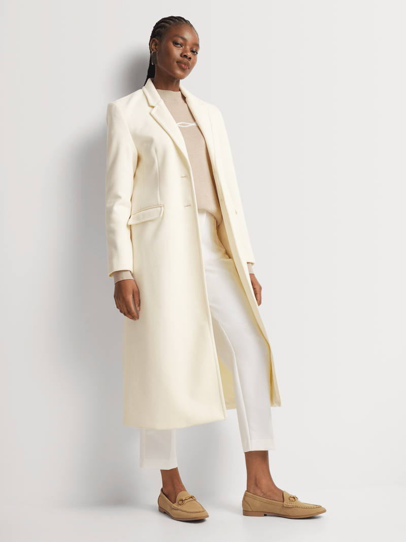 Lined Melton Coat - Bash.com