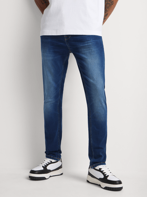 Men's Relay Jeans Skinny Leg Medium Blue Denim