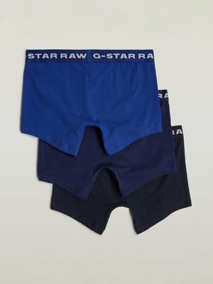 G-Star Men's Boxer Briefs 3 Pack Blue Tone