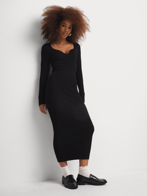 Y&G Sweetheart Knitwear Midi Column Dress