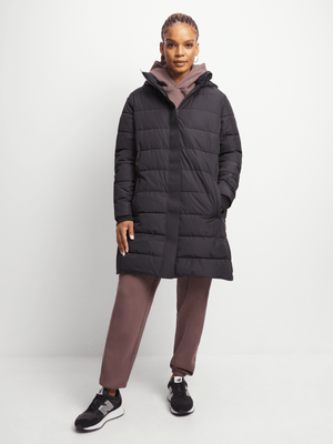 Womens TS Heavy Weight Black Puffer Jacket