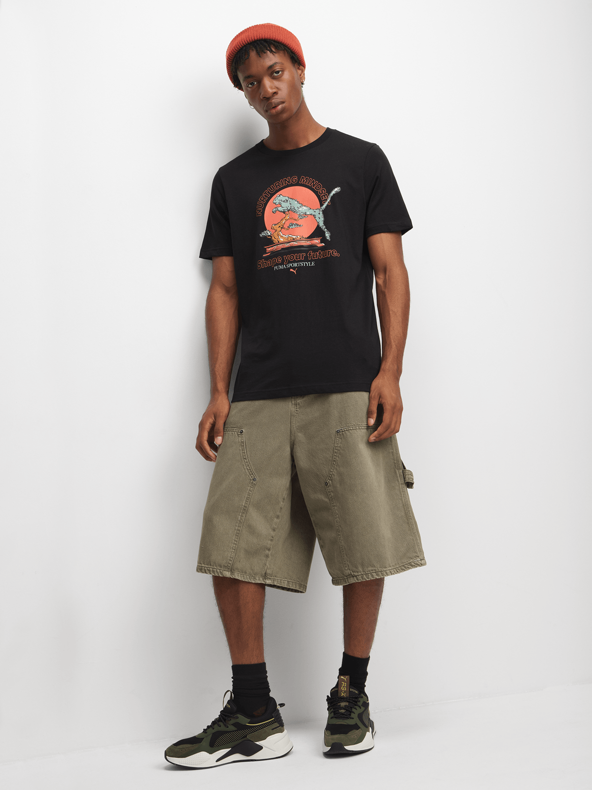 Puma Men's Bonsai Graphic Black T-Shirt | Bash