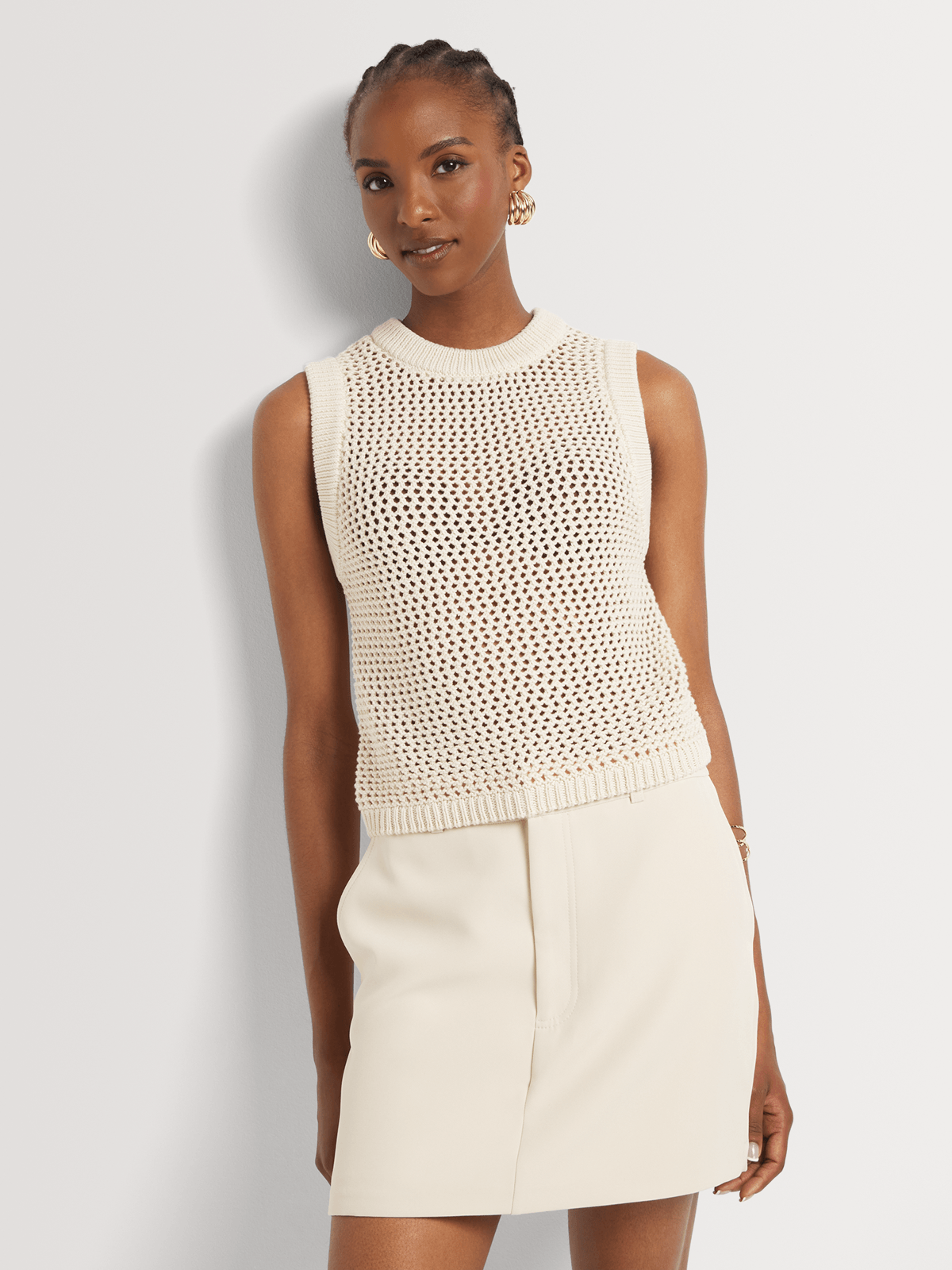 Open Knit Vest | Bash