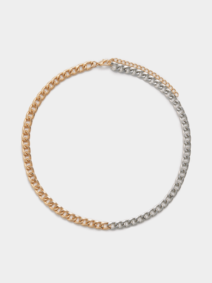 The FIX Men's Gold & Sliver Chunky Necklace