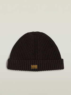 G-Star Men's Originals Fisherman Black Beanie
