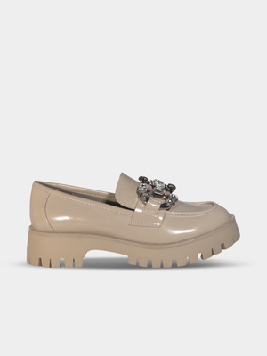 Women's Guess Albany Taupe Chunky Loafers