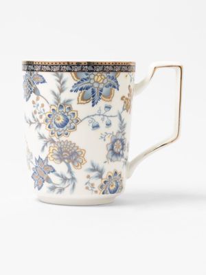 Florentina Gold Rim Mug Blue 400ml