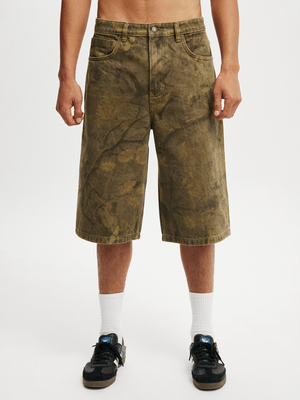 Men's Cotton On Green Super Baggy Jort