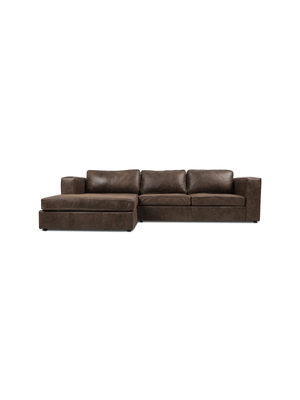 Huxley Corner Couch Kalahari Leather Brown