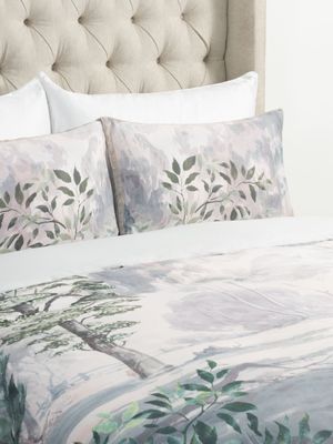 Grace Lilac Trees Print Duvet Cover Set