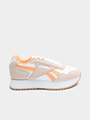 Women's Reebok Glide Ripple Double Cream/Pink Sneaker