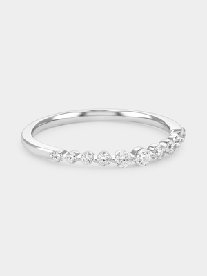 Sterling Silver 0.29ct Lab Grown Diamond Starstruck Anniversary Ring