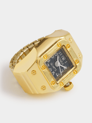 The FIX Women's Gold Watch Ring