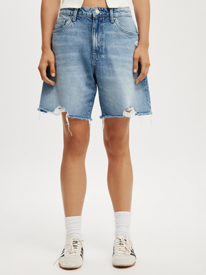 Women's Cotton On Blue Relaxed Denim Short