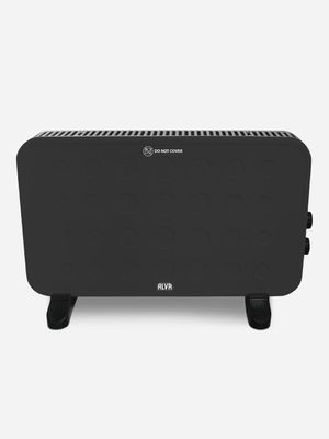 alva electronic convection heater black