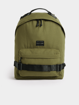 Relay Jeans Men's Canvas Green Backpack