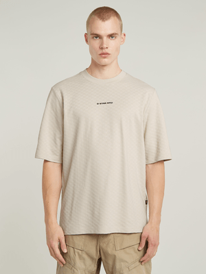 G-Star Men's Checquard Tweeter Beige T-Shirt