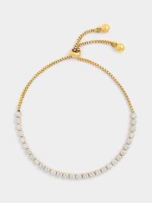 KissYan Tennis Bracelet For Women, 14K Gold Plated Cubic Zirconia Adjustable Slider Bracelets Classic Trendy Jewelry Gift(Green) In Kenya | Tennis