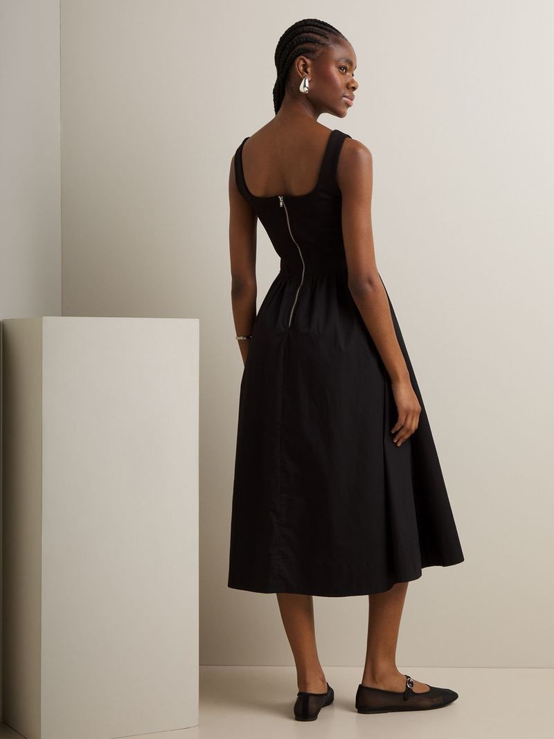 Women's Iconography Fabric Mix Full Skirted Dress | Bash