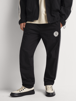 Fabiani Men's Multi Black Taped Sweatpants