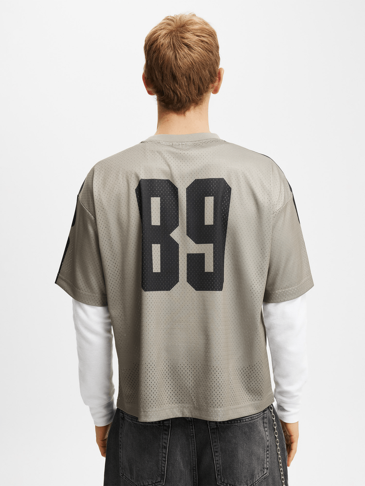 トップス CREW NECK SHIRT - KNIT MESH / P RINTED Men's Cotton On Green Michelin Crew Neck Mesh T-Shirt | Bash