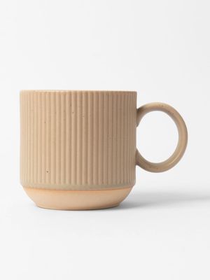 Fluted Mug Beige 400ml
