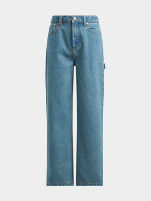 Boys Baggy Denim Carpenter Jeans