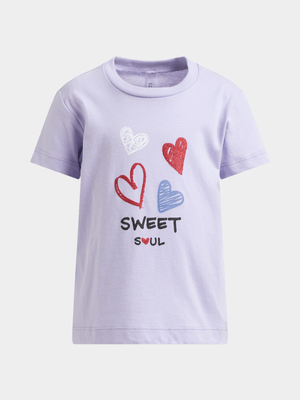 Exact Older Girl's Purple Graphic Print T-Shirt