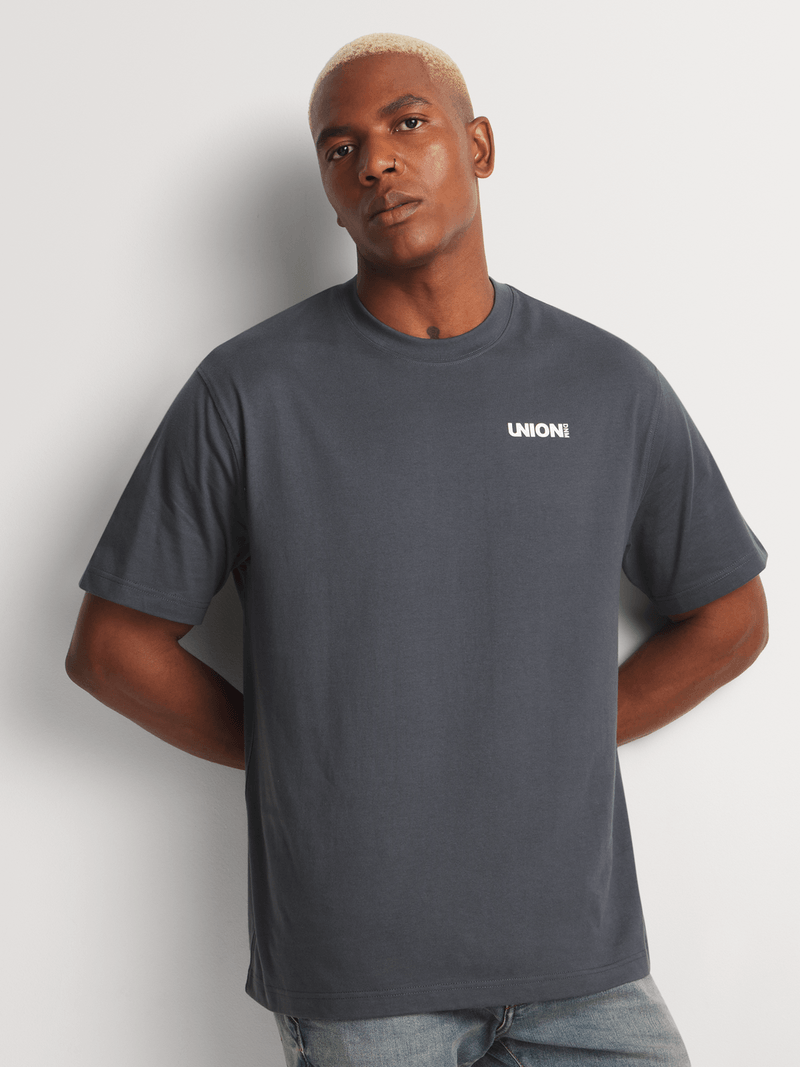 Men's Union-DNM Core Grey T-Shirt | Bash