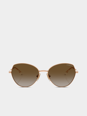 Vogue Eyewear Rose Gold 56 Polarized Sunglasses