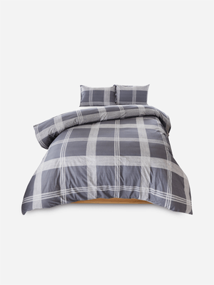Volpes Oslo 300tc Charcoal Duvet Cover Set