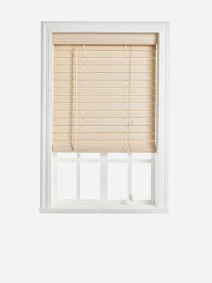 50mm Fauxwood Venetian Blind Tex Limewash 60x100cm