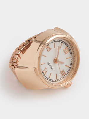 The FIX Women's Rose Gold Watch Ring