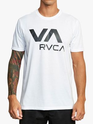 Men's VA RVCA White Short Sleeve T-Shirt