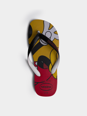 Women's Havaianas Disneys Stylish Red/Yellow Flip Flops