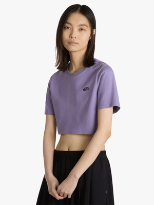 Vans Women's Style 76 Purple Crop Top