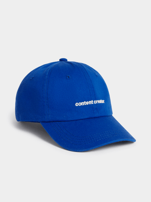 The FIX Unisex Blue Content Creator Peak Cap