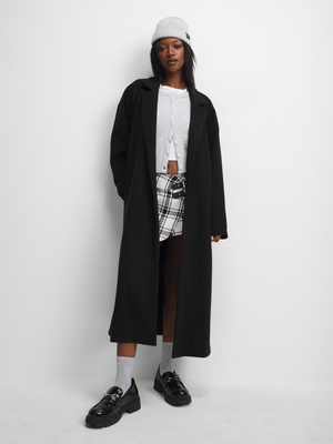 The FIX Women's Black Melton Coat