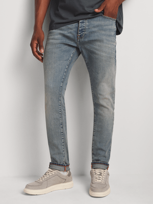 Men's Union-DNM Skinny Light Blue Tint Jean