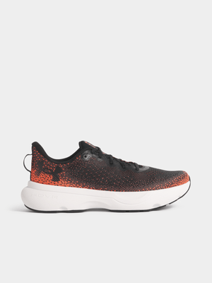 Under Armour Mens HOVR Infinite Black/Red/White Running Shoes