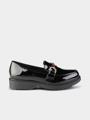 Women's Madison Paxton 2 Black Metal Trim Loafer