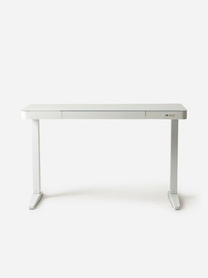 Chesrae Electric Desk With Charger White